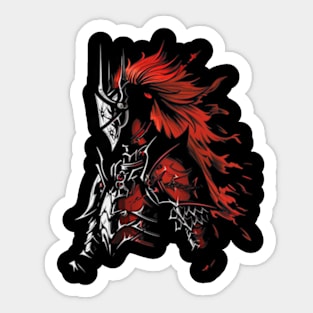 solo leveling igris red armor Sticker